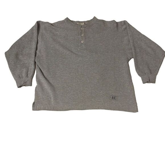 American Eagle Outfitters Tops - American Eagle Outfitters Vintage Women's Gray Long Sleeve Sweater Size Large